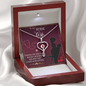 To My Nurse wife - finding you - Stethoscope Necklace - JustFamilyThings