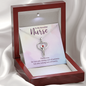 To My Beautiful Nurse, Gift for Nurse, Nurse Necklace Jewelry - JustFamilyThings