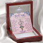 To my doctor wife - you paint my world - Stethoscope Necklace - JustFamilyThings