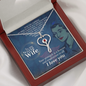 To My Nurse Wife - Stethoscope Necklace - JustFamilyThings