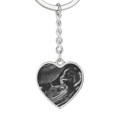 To My Mommy - Baby Bump - Luxury Keychain