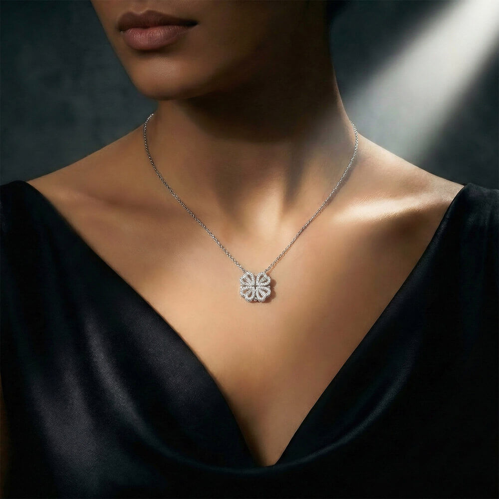 I'm Sorry I Mean It - Apology Gift for Her - Magnetic Hearts Necklace