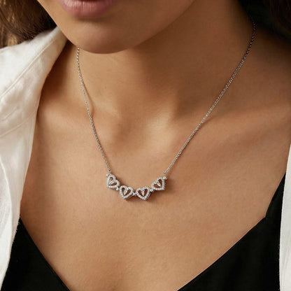 I'm Sorry I Mean It - Apology Gift for Her - Magnetic Hearts Necklace