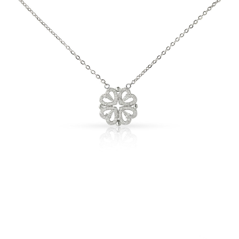 I'm Sorry I Mean It - Apology Gift for Her - Magnetic Hearts Necklace