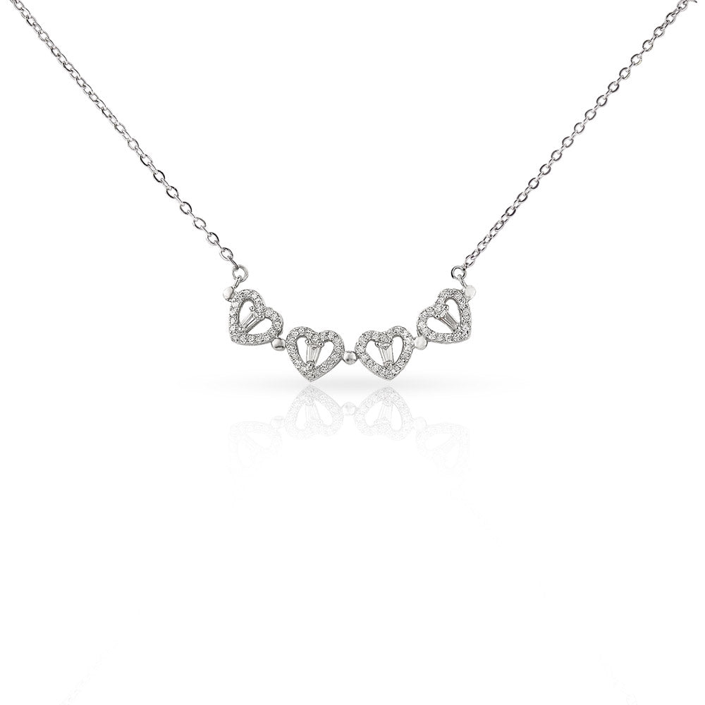 I'm Sorry I Mean It - Apology Gift for Her - Magnetic Hearts Necklace