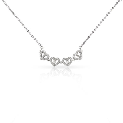 I'm Sorry I Mean It - Apology Gift for Her - Magnetic Hearts Necklace