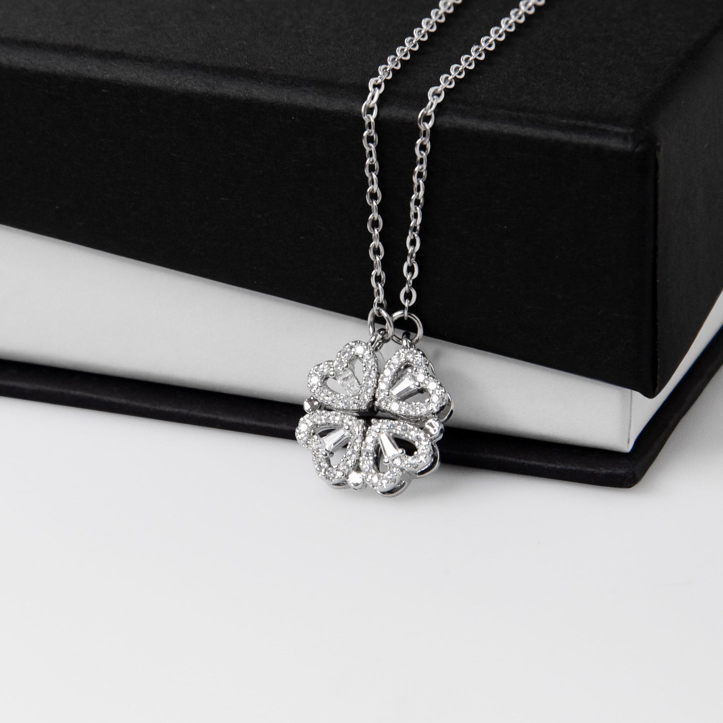 I'm Sorry I Mean It - Apology Gift for Her - Magnetic Hearts Necklace