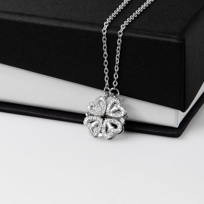 I'm Sorry I Mean It - Apology Gift for Her - Magnetic Hearts Necklace