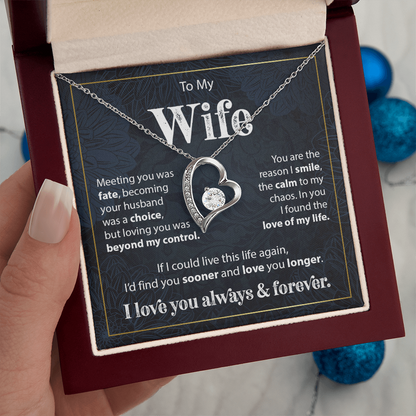 Gift to Wife from Husband - Forever Love Necklace