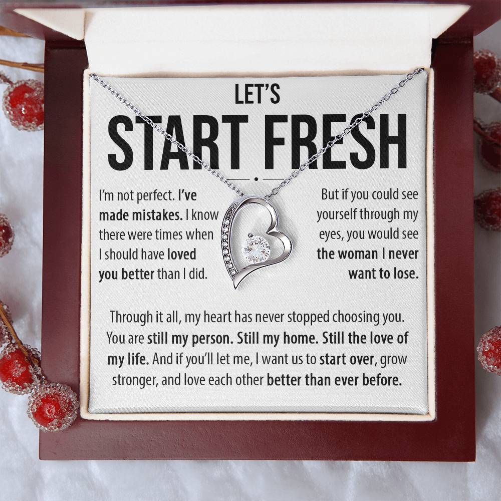 Let's Start Fresh - Forever Love Necklace