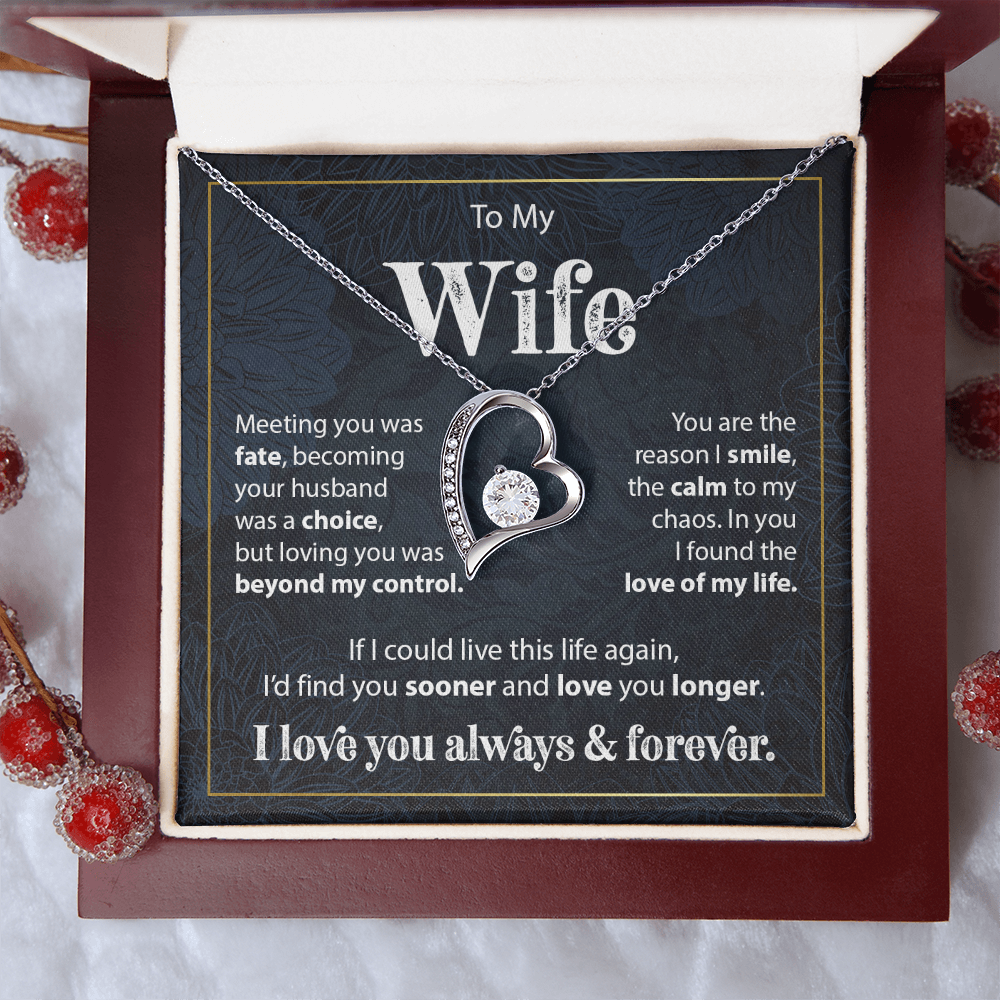 Gift to Wife from Husband - Forever Love Necklace