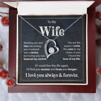 Gift to Wife from Husband - Forever Love Necklace