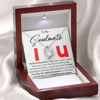Load image into Gallery viewer, To My Soulmate - I&#39;m Far From perfect - Forever Love Necklace
