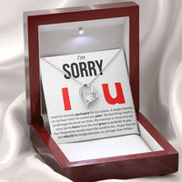 Load image into Gallery viewer, I&#39;m Sorry, I Sincerely Apologize - Forever Love Necklace

