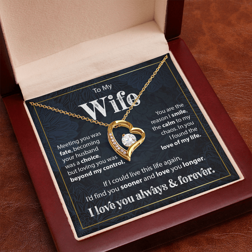 Gift to Wife from Husband - Forever Love Necklace