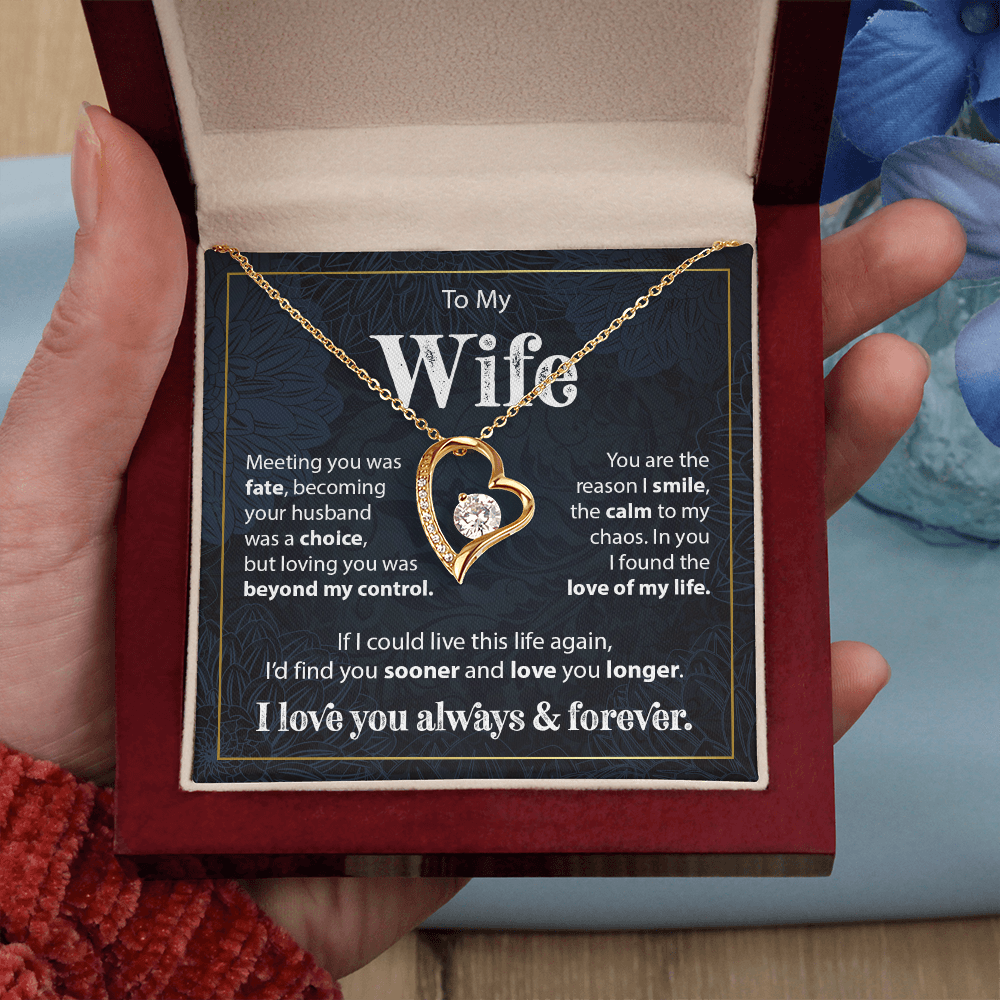 Gift to Wife from Husband - Forever Love Necklace