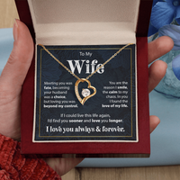 Load image into Gallery viewer, Gift to Wife from Husband - Forever Love Necklace
