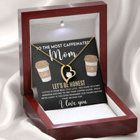 Load image into Gallery viewer, To The Most Caffeinated Mom - Forever Love Necklace
