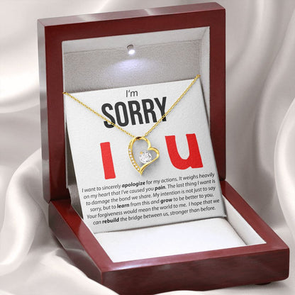 I'm Sorry, I Sincerely Apologize - Forever Love Necklace