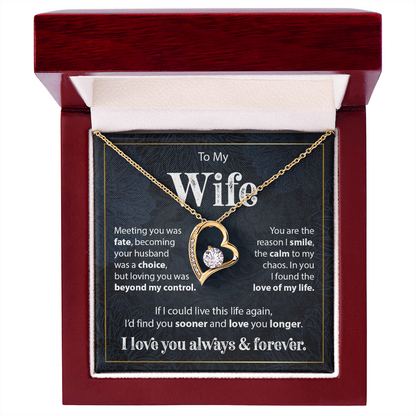 Gift to Wife from Husband - Forever Love Necklace