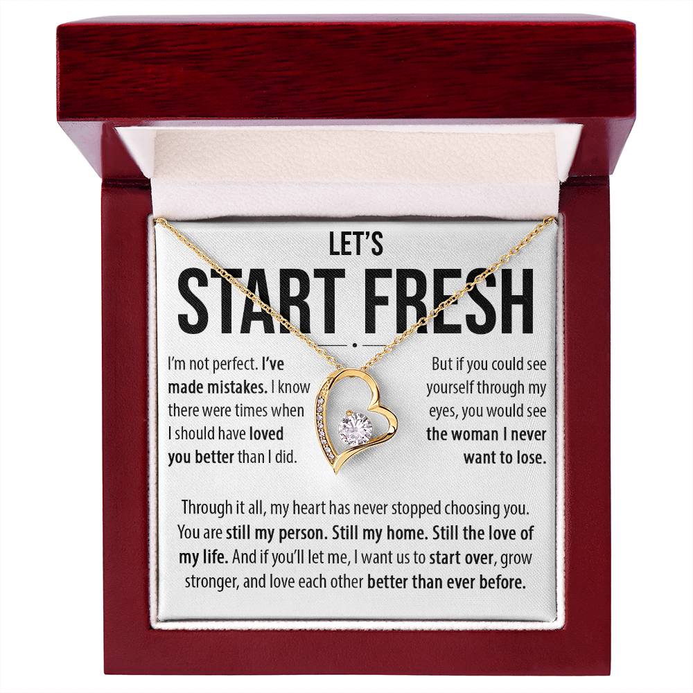 Let's Start Fresh - Forever Love Necklace