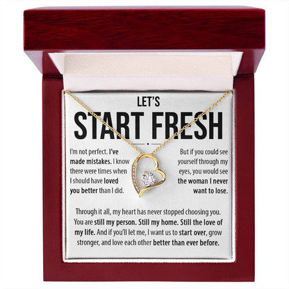 Let's Start Fresh - Forever Love Necklace