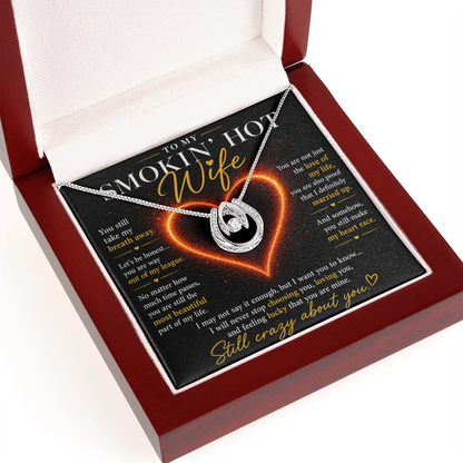 To My Smokin' Hot Wife - Lucky In Love Necklace
