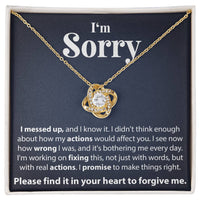 Load image into Gallery viewer, I&#39;m Sorry, I messed up - Love Knot Necklace
