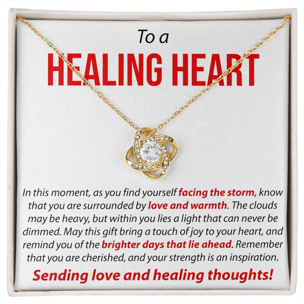 To a Healing Heart - Love Knot Necklace