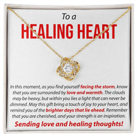 Load image into Gallery viewer, To a Healing Heart - Love Knot Necklace
