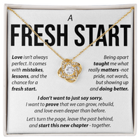 Load image into Gallery viewer, “A Fresh Start” Love Knot Necklace – Apology &amp; Reconciliation Gift for Her
