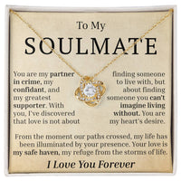 Load image into Gallery viewer, To My Soulmate - You Are My Partner In Crime - Love Knot Necklace
