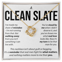 Load image into Gallery viewer, “A Clean Slate” Love Knot Necklace – Apology &amp; Reconciliation Gift for Her
