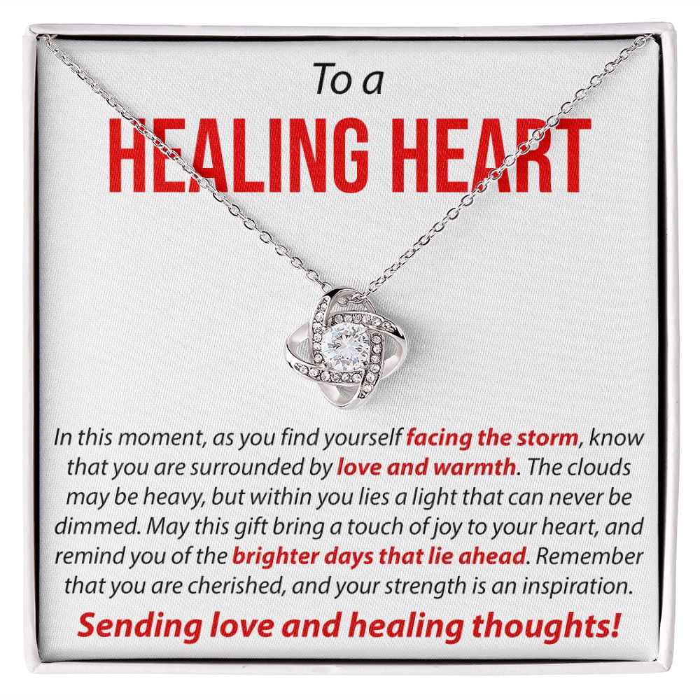 To a Healing Heart - Love Knot Necklace