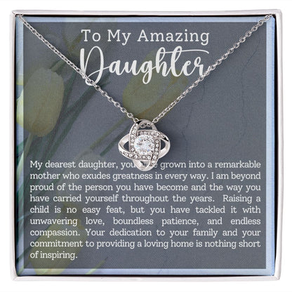 To My Amazing Daughter - Love Knot Necklace