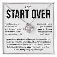 Load image into Gallery viewer, “Let’s Start Over” Love Knot Necklace – Apology &amp; Reconciliation Gift for Her
