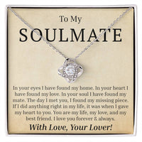 Load image into Gallery viewer, To My Soulmate - In Your Eyes - Love Knot Necklace
