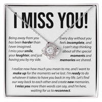 Load image into Gallery viewer, I Miss You - Love Knot Necklace
