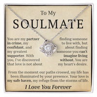 Load image into Gallery viewer, To My Soulmate - You Are My Partner In Crime - Love Knot Necklace
