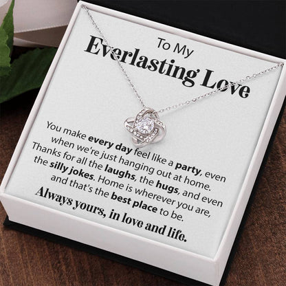 To My Everlasing Love - Love Knot Necklace