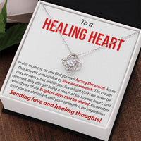 Load image into Gallery viewer, To a Healing Heart - Love Knot Necklace
