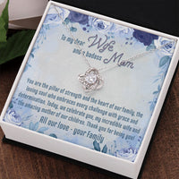 Load image into Gallery viewer, To My Dear Wife And Badass Mom - Love Knot Necklace
