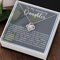 Load image into Gallery viewer, To My Amazing Daughter - Love Knot Necklace
