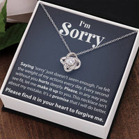 Load image into Gallery viewer, I&#39;m Sorry, Please Forgive Me - Love Knot Necklace
