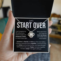 Load image into Gallery viewer, Let&#39;s Start Over, Whatever It Takes - Love Knot Necklace
