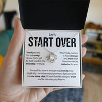 Load image into Gallery viewer, Let&#39;s Start Over, I Hurt You - Love Knot Necklace
