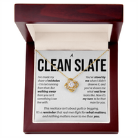 Load image into Gallery viewer, “A Clean Slate” Love Knot Necklace – Apology &amp; Reconciliation Gift for Her

