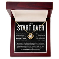 Load image into Gallery viewer, Let&#39;s Start Over, Whatever It Takes - Love Knot Necklace
