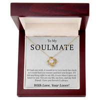 Load image into Gallery viewer, To My Soulmate - If I had One Wish - Love Knot Necklace
