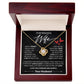 To My Wife - I Can't Live Without You - Love Knot Necklace